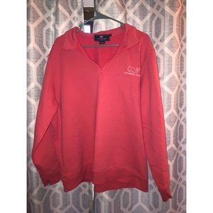 Coral Vineyard Vines 1/4 Zip